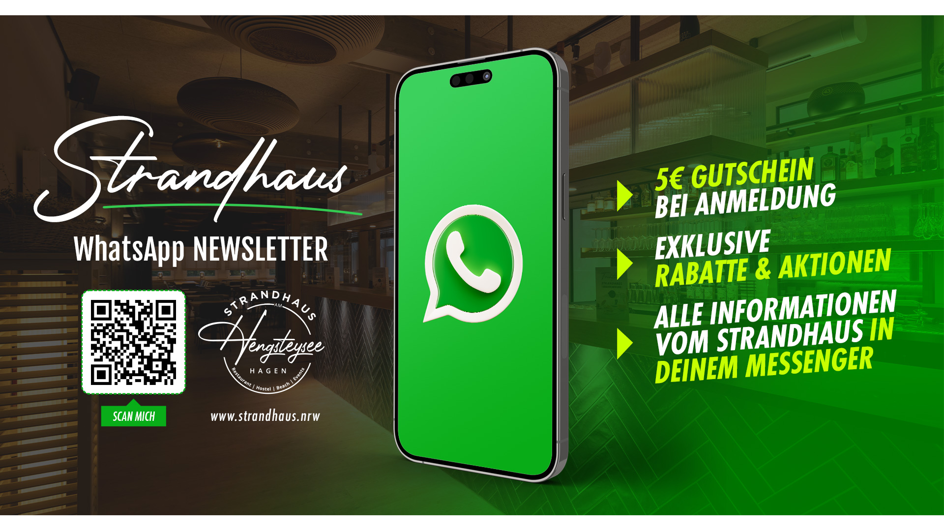 WhatsApp Newsletter Strandhaus Hagen